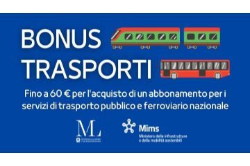 Bonus Trasporti dal 1&#176; novembre